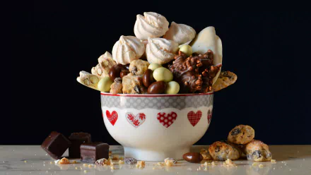 cookie chocolate meringue food sweets HD Desktop Wallpaper | Background Image