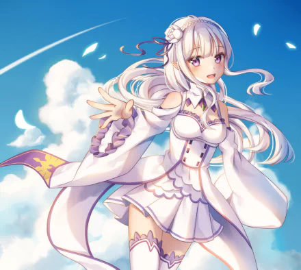 Emilia (Re:ZERO) Anime Re:Zero - Starting Life in Another World HD Desktop Wallpaper | Background Image