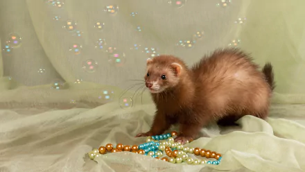 pearl Animal ferret HD Desktop Wallpaper | Background Image