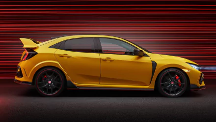 yellow car car Honda Civic Honda vehicle Honda Civic Type R HD Desktop Wallpaper | Background Image
