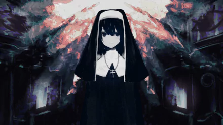 nun Anime Original HD Desktop Wallpaper | Background Image