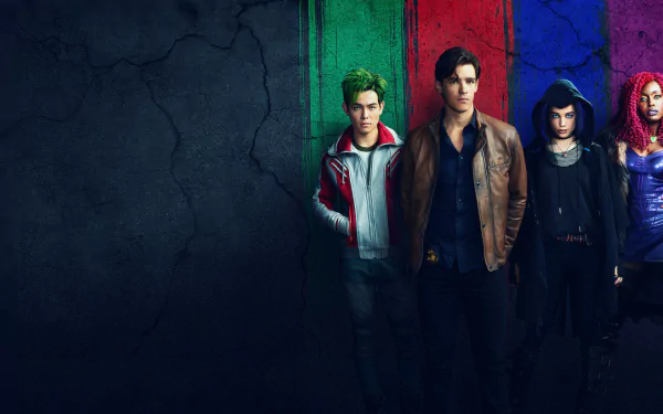 Koriand'r Garfield Logan Dick Grayson Starfire (DC Comics) Raven (DC Comics) Beast Boy Robin (DC Comics) TV Show titans HD Desktop Wallpaper | Background Image