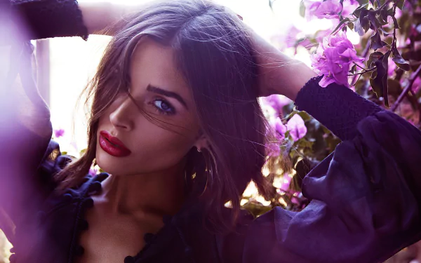 lipstick brunette face model American Celebrity Olivia Culpo HD Desktop Wallpaper | Background Image