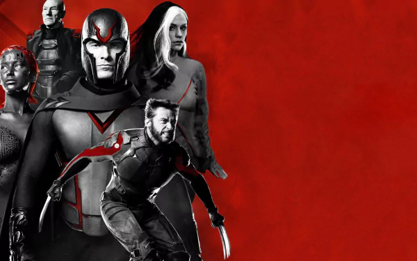 Patrick Stewart Charles Xavier Professor X Jennifer Lawrence Mystique (Marvel Comics) Rogue (Marvel Comics) Michael Fassbender Erik Lehnsherr Magneto (Marvel Comics) Hugh Jackman Logan James Howlett Wolverine X-Men movie X-Men: Days of Future Past HD Desktop Wallpaper | Background Image