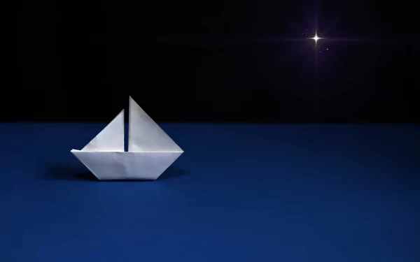 paper boat man made origami HD Desktop Wallpaper | Background Image