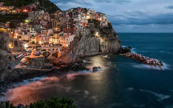 cinque terre Italy sea man made Manarola HD Desktop Wallpaper | Background Image