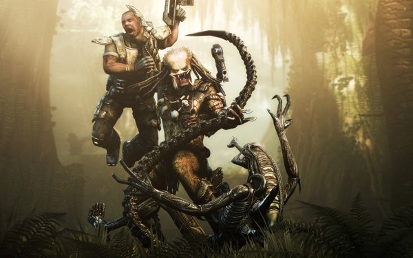 Video Game Aliens Vs. Predator Alien Predator HD Wallpaper | Background Image