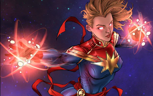 Comic Captain Marvel HD Desktop Wallpaper | Background Image