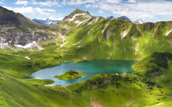 Bavaria Germany mountain nature lake HD Desktop Wallpaper | Background Image