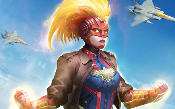 Comic Captain Marvel HD Desktop Wallpaper | Background Image