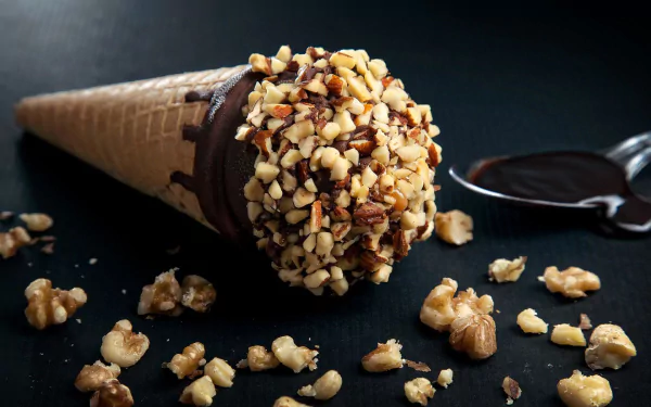 waffle cone food ice cream HD Desktop Wallpaper | Background Image