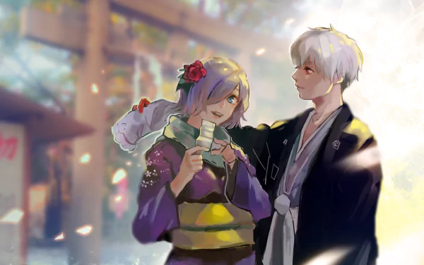 Touka Kirishima Ken Kaneki Anime Tokyo Ghoul:re HD Desktop Wallpaper | Background Image