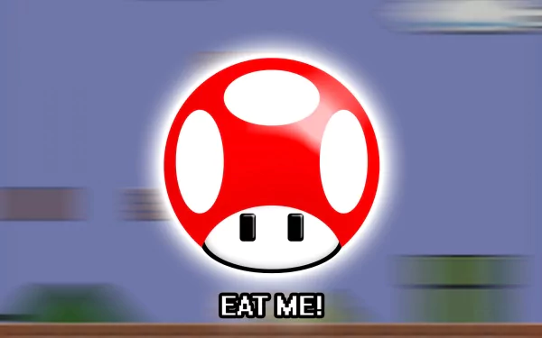 Mushroom (Mario) video game Super Mario Bros. HD Desktop Wallpaper | Background Image