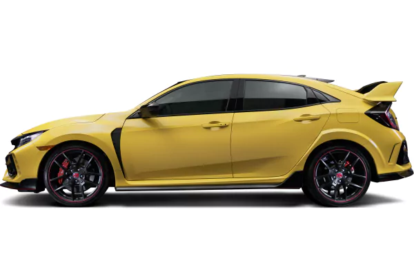 yellow car car Honda Civic Honda vehicle Honda Civic Type R HD Desktop Wallpaper | Background Image