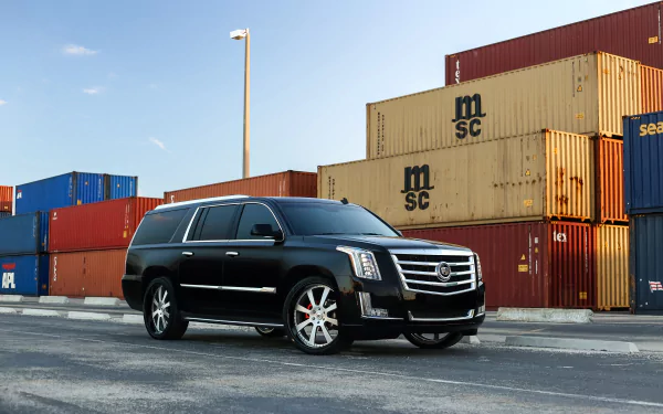 black car car SUV Cadillac vehicle Cadillac Escalade HD Desktop Wallpaper | Background Image
