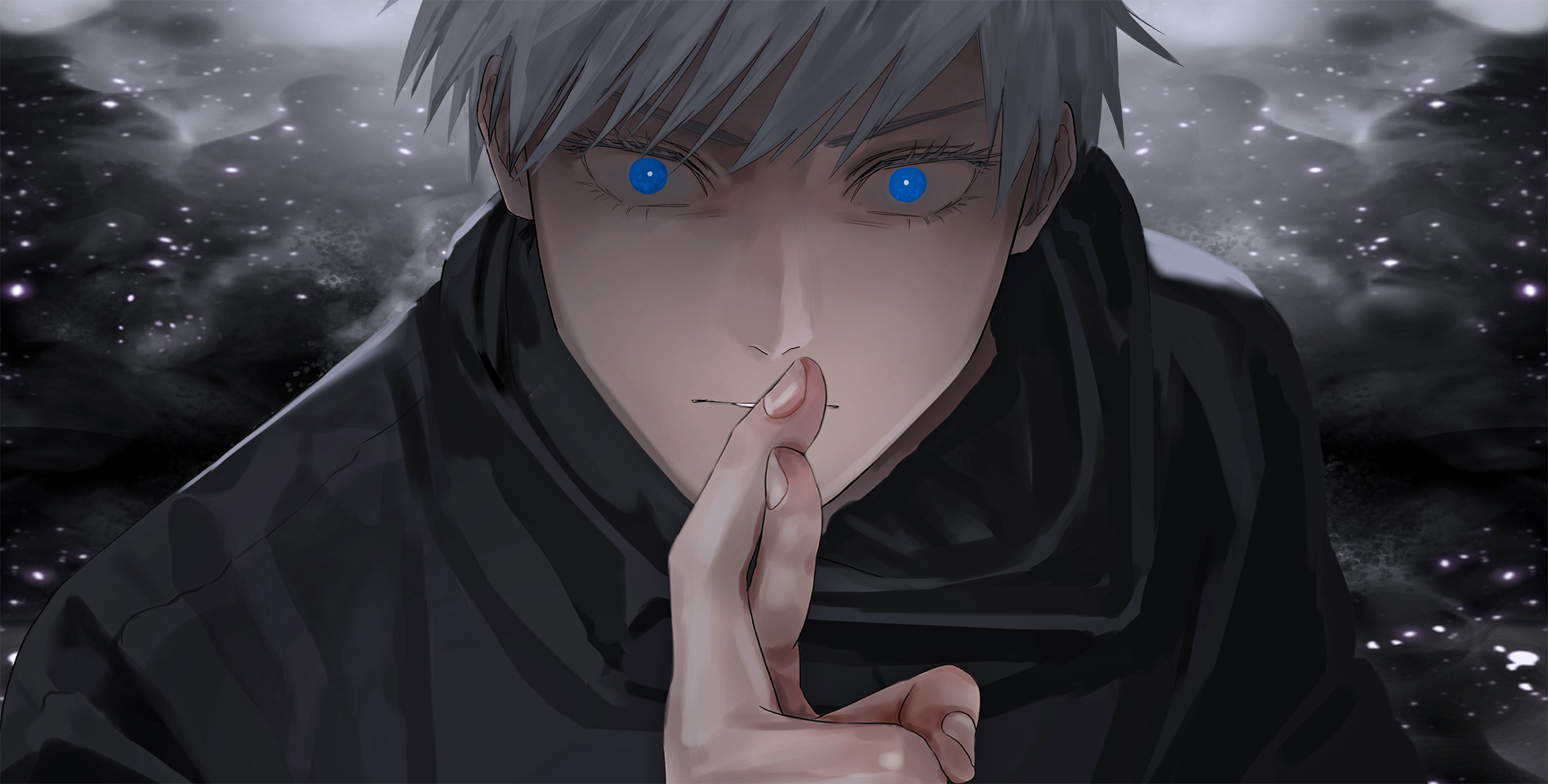 Satoru Gojo Dark Anime HD Wallpaper  Jujutsu Kaisen Manga Art by patrika