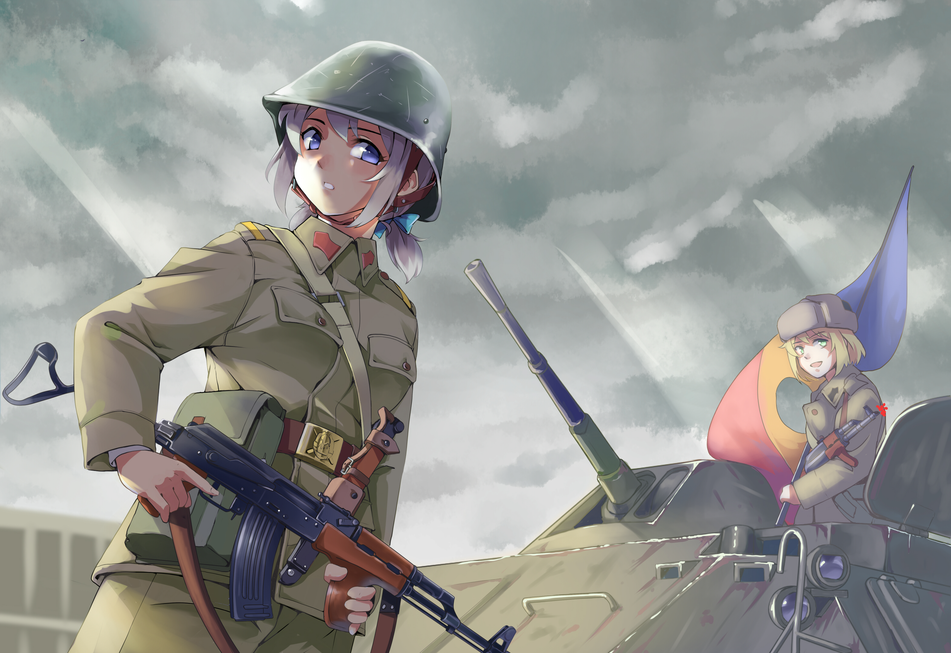 Anime Military HD Wallpaper by UsagikoMk.2