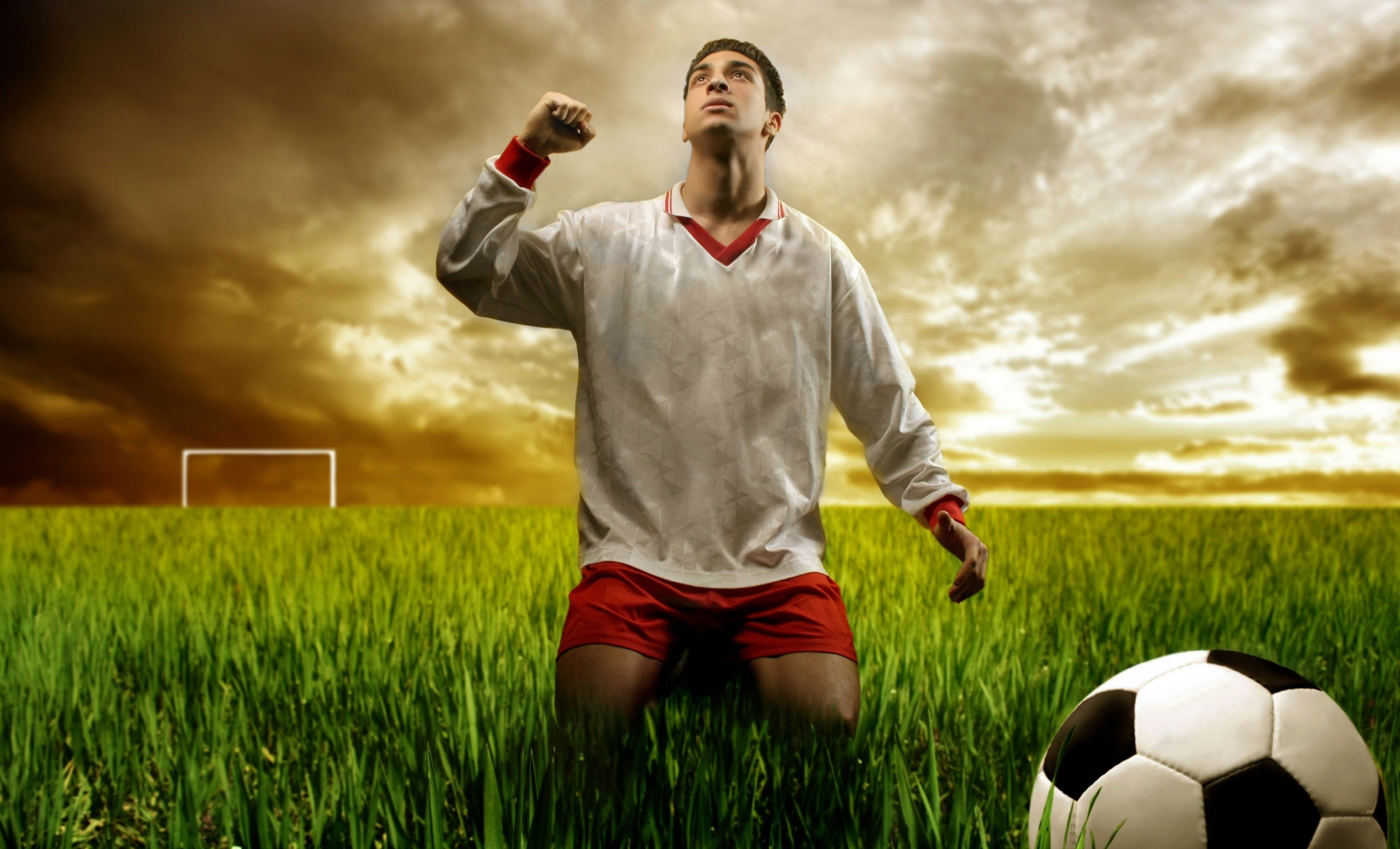 Sports-themed soccer desktop wallpaper.