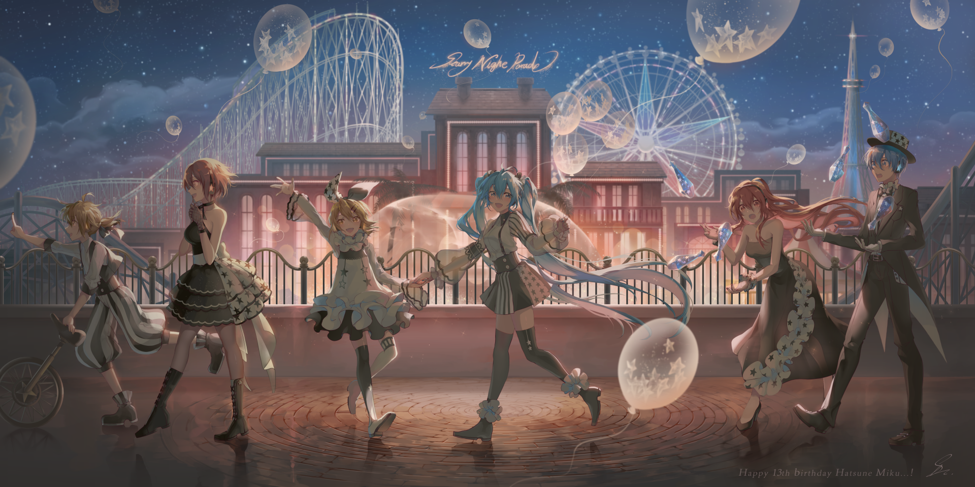 Download Meiko (Vocaloid) Luka Megurine Len Kagamine Rin Kagamine Kaito (Vocaloid) Hatsune Miku Anime Vocaloid 4k Ultra HD Wallpaper by Saihate