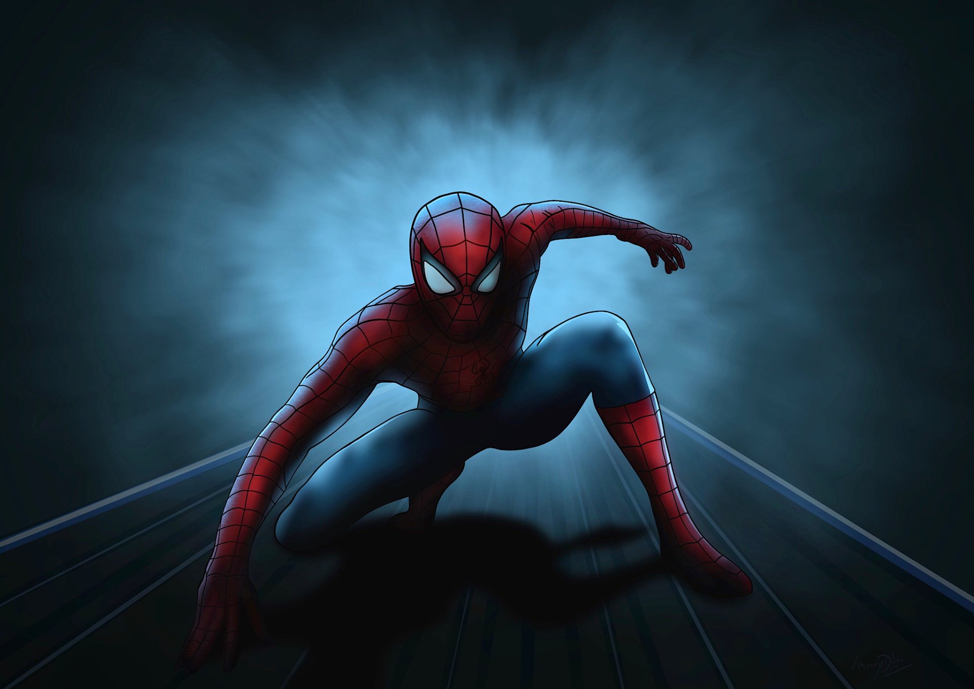 Spider-Man HD Wallpaper by Thierry Dulau