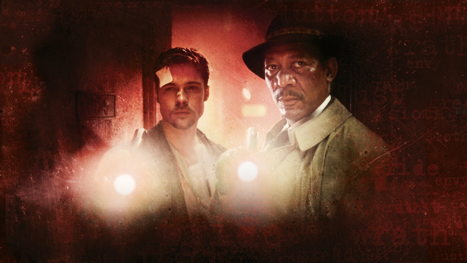 Download Morgan Freeman Brad Pitt Movie Se7en 4k Ultra HD Wallpaper