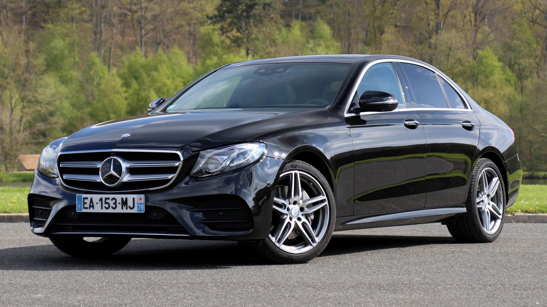 Download Car Black Car Sedan Vehicle Mercedes-Benz E 220d AMG Line HD ...