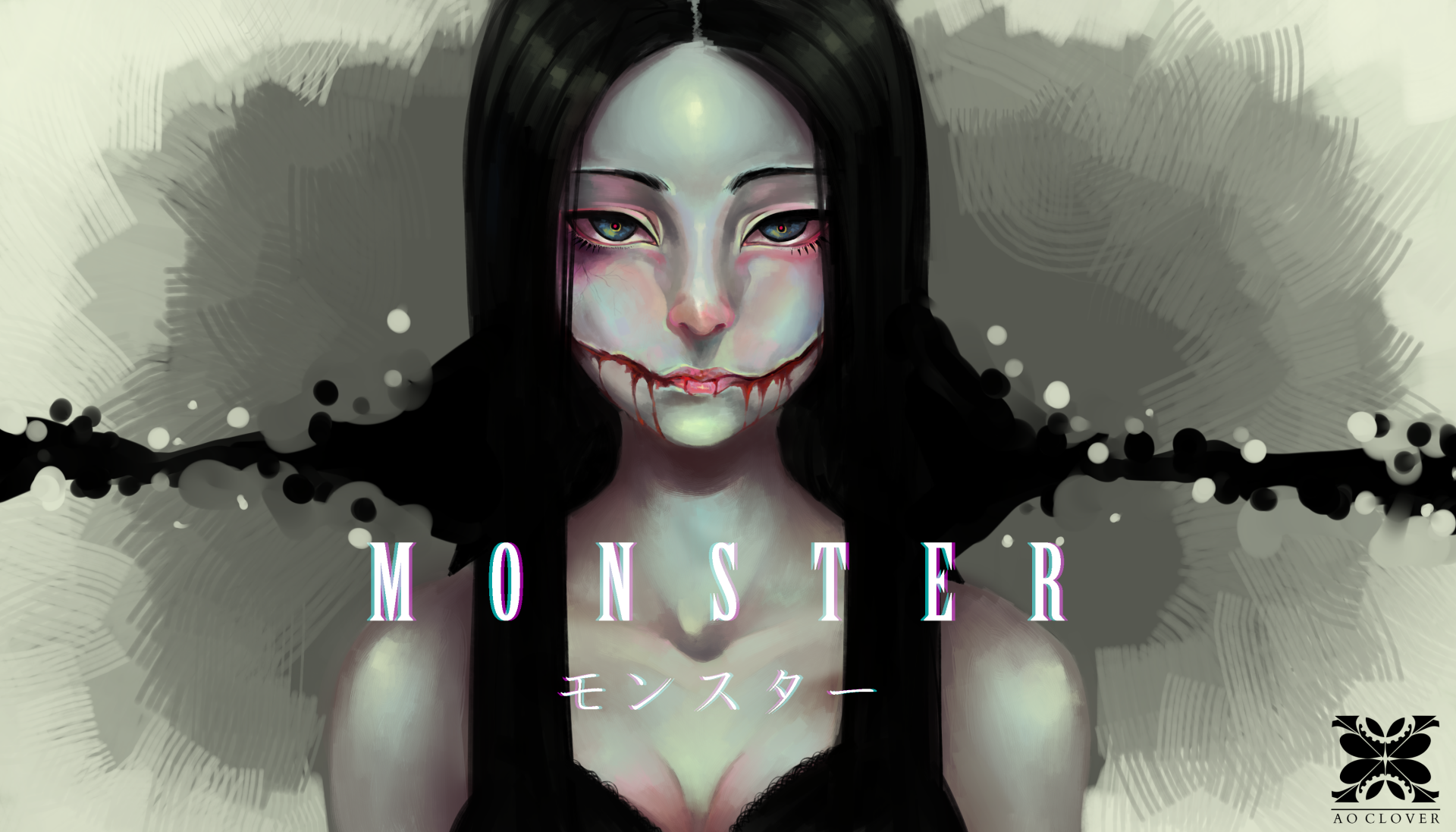 Download Anime Monster HD Wallpaper by Ao Clover