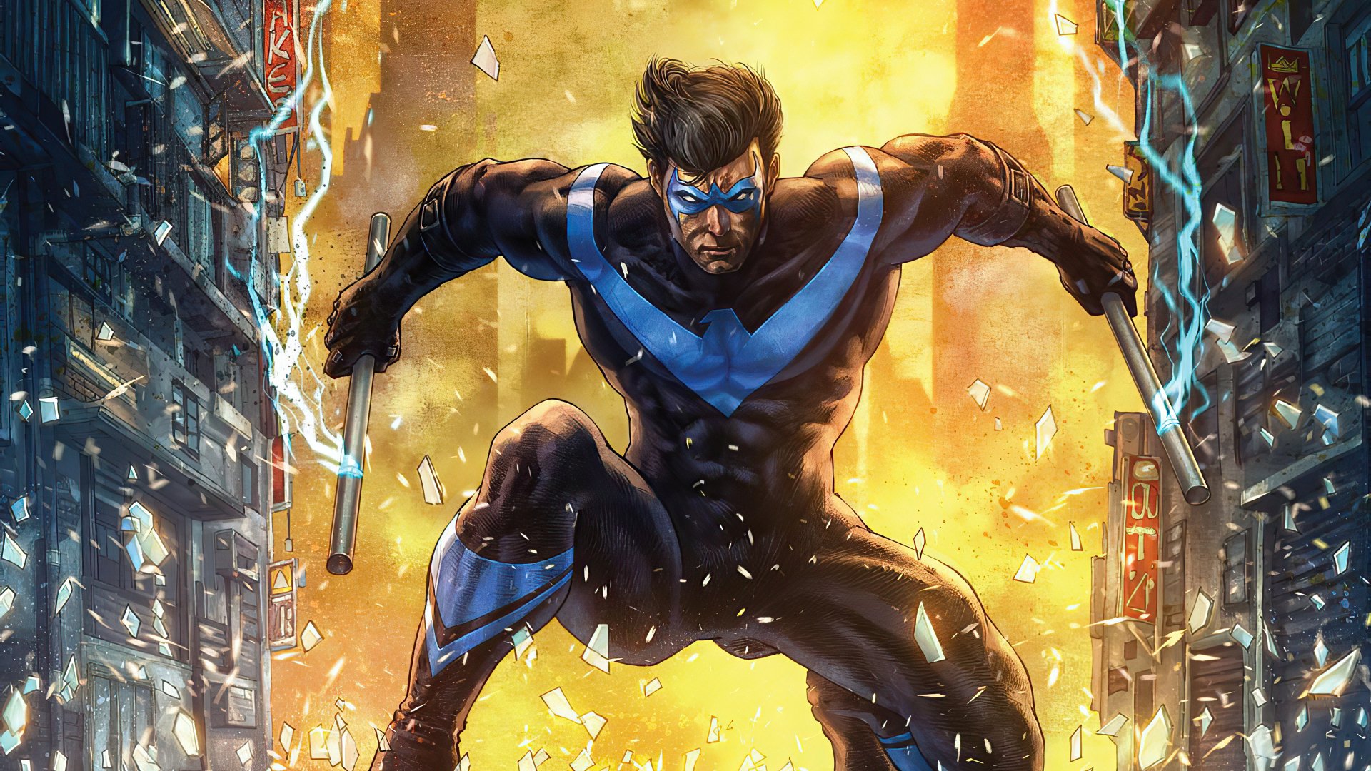 Download Nightwing Dick Grayson Dc Comics Comic 4k Ultra Hd Wallpaper