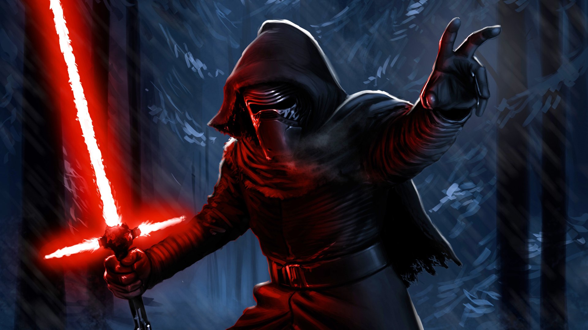 Sith Legacy — Kylo Ren's Crossguard | 2K Star Wars Wallpaper by Ademir ...