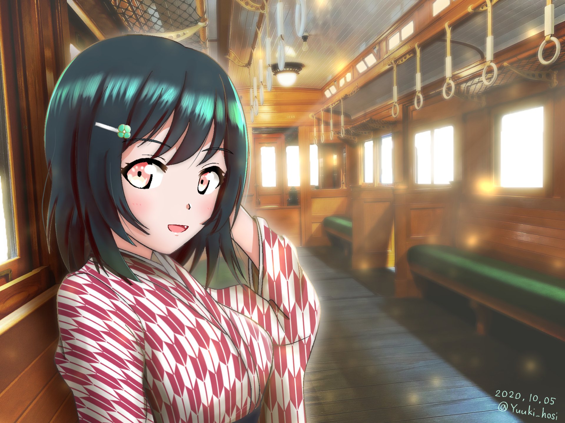 Download Short Hair Green Hair Shioriko Mifune Anime Love Live! HD Wallpaper by YUUKI