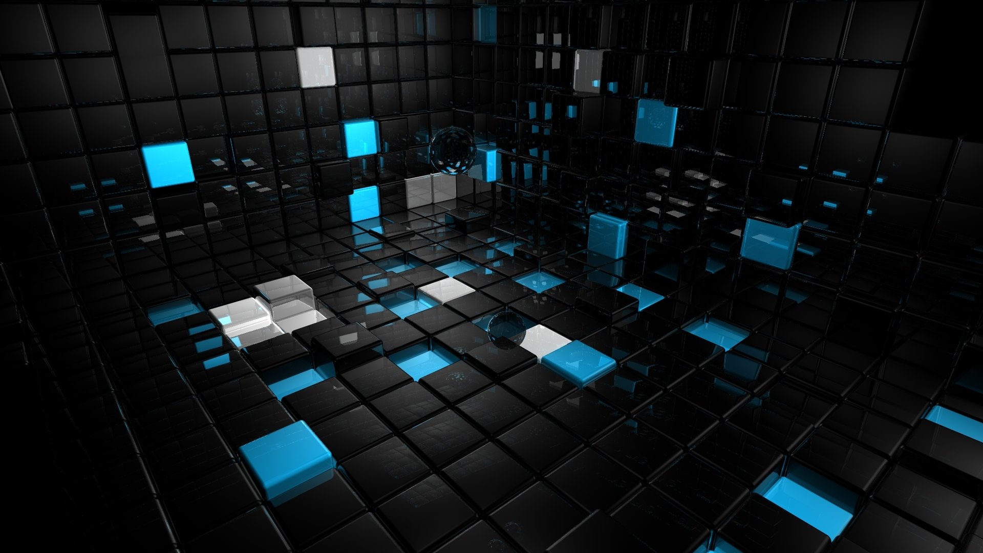 Download 3D Abstract Cube HD Wallpaper