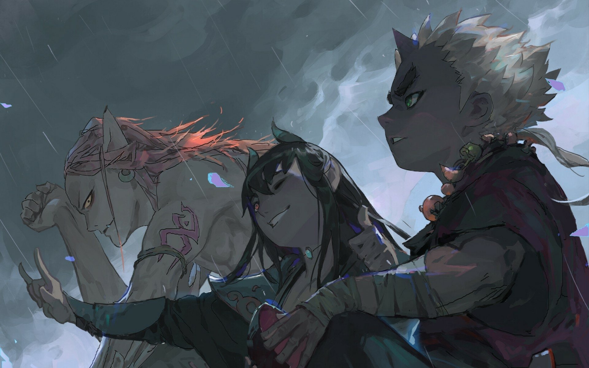 Download Anime Friends HD Wallpaper by wenjun lin