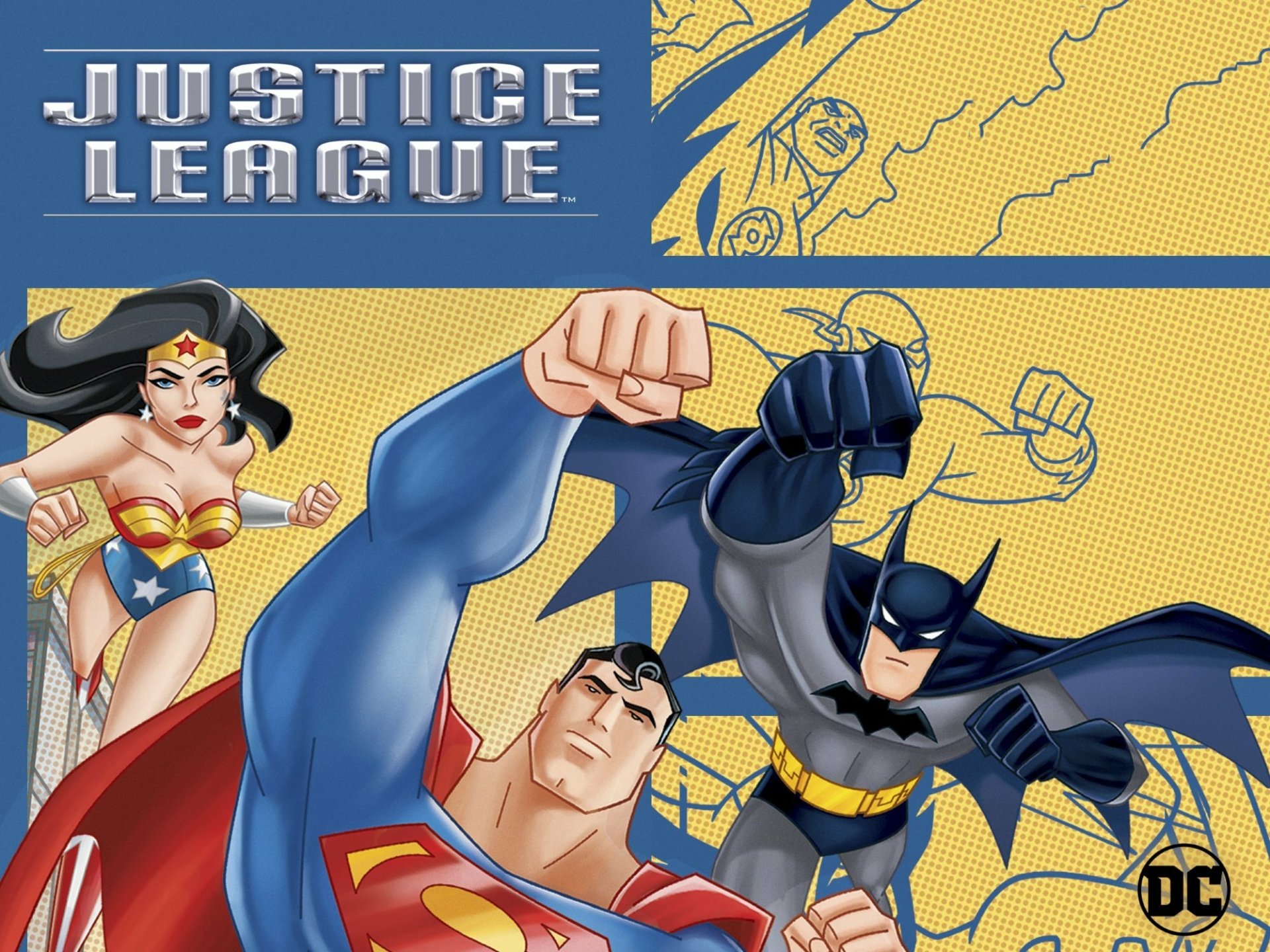 Download Green Lantern Wally West Flash John Stewart (Green Lantern) Diana Prince Bruce Wayne Clark Kent Wonder Woman Batman Superman TV Show Justice League HD Wallpaper