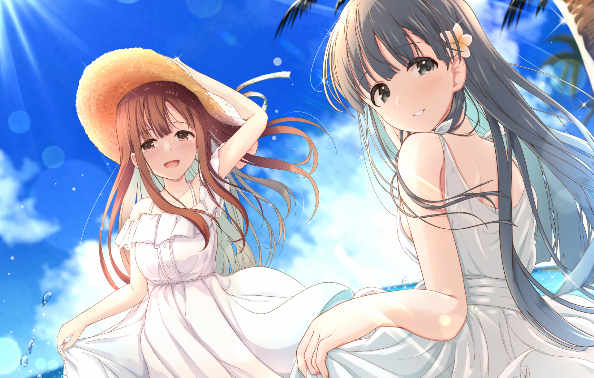 Download Yukari Mizumoto Sae Kobayakawa Anime The IDOLM@STER Cinderella Girls HD Wallpaper by あきさかやもか