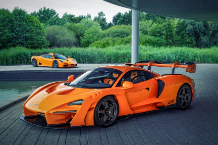 supercar orange car car McLaren McLaren Senna GTR vehicle McLaren Senna HD Desktop Wallpaper | Background Image