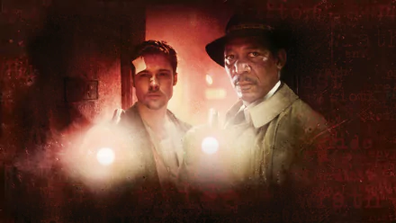Morgan Freeman Brad Pitt movie Se7en HD Desktop Wallpaper | Background Image