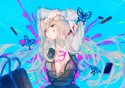 Anime girl anime girl HD Desktop Wallpaper | Background Image