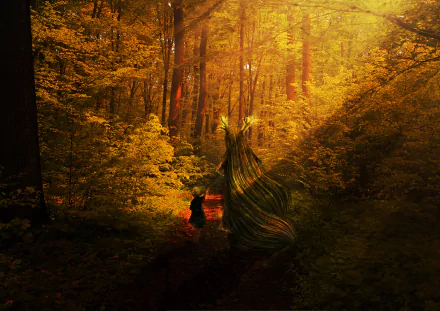 Anime forest anime forest HD Desktop Wallpaper | Background Image