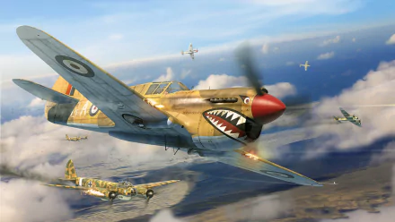 warplane aircraft military Curtiss P-40 Warhawk HD Desktop Wallpaper | Background Image