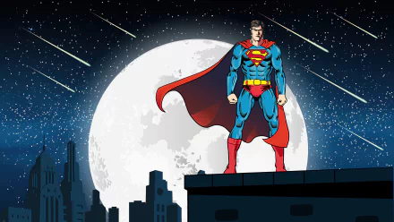Metropolis (DC Comics) star moon DC Comics Comic Superman HD Desktop Wallpaper | Background Image
