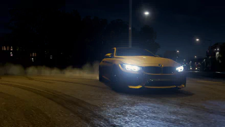 Drifting BMW M4 car video game Forza Horizon 4 HD Desktop Wallpaper | Background Image