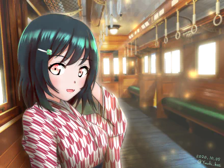 short hair green hair Shioriko Mifune Anime Love Live! HD Desktop Wallpaper | Background Image