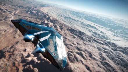  Cobra MkIII flying through the atmosphere