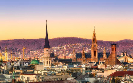 Austria panorama city man made Vienna HD Desktop Wallpaper | Background Image