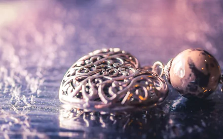 heart pendant man made jewelry HD Desktop Wallpaper | Background Image