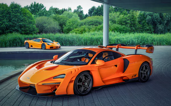 supercar orange car car McLaren McLaren Senna GTR vehicle McLaren Senna HD Desktop Wallpaper | Background Image