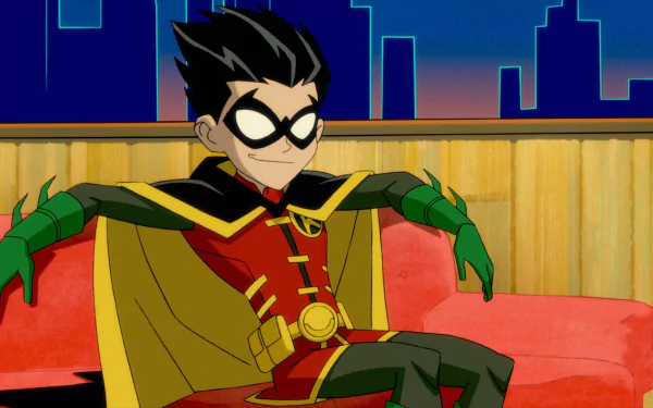 mask two-toned hair DC Comics black hair Robin (DC Comics) Harley Quinn (TV Show) Damian Wayne TV Show HD Desktop Wallpaper | Background Image