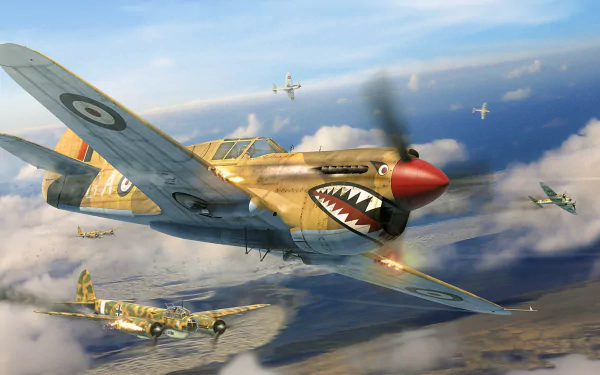 warplane aircraft military Curtiss P-40 Warhawk HD Desktop Wallpaper | Background Image