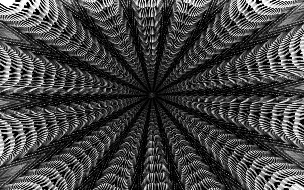 Abstract Black & White Tunnel Vortex HD Wallpaper | Background Image
