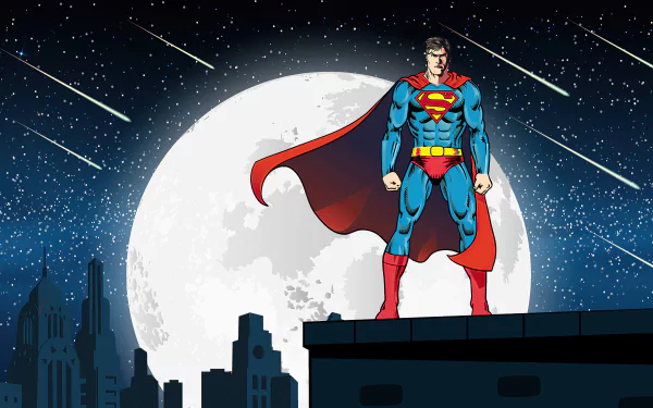 Metropolis (DC Comics) star moon DC Comics Comic Superman HD Desktop Wallpaper | Background Image